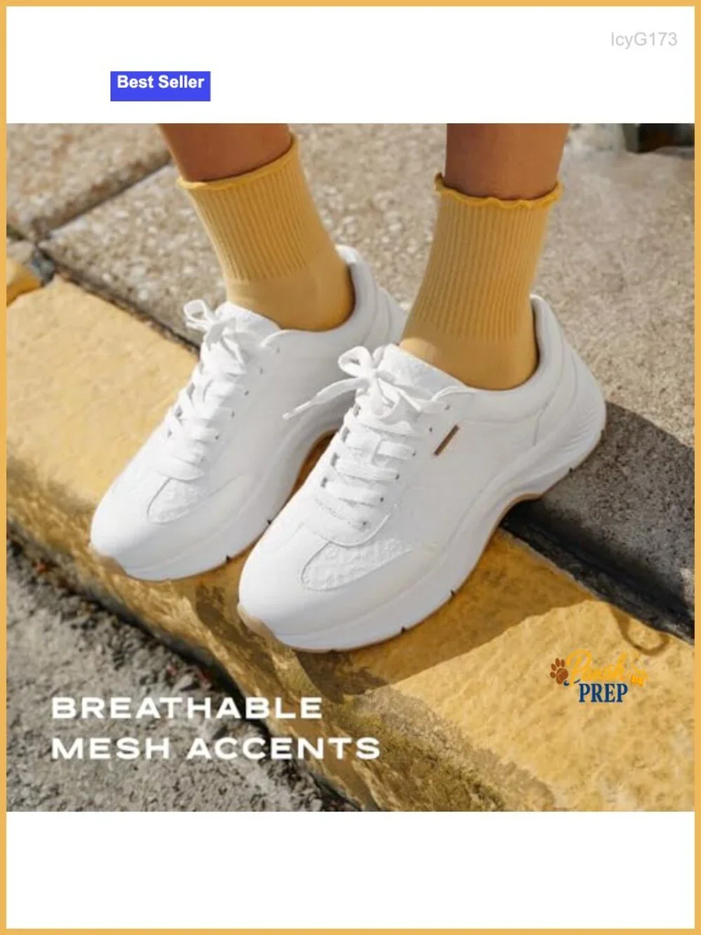 Fashion Sneakers with Arch Support and Chunky Sole
